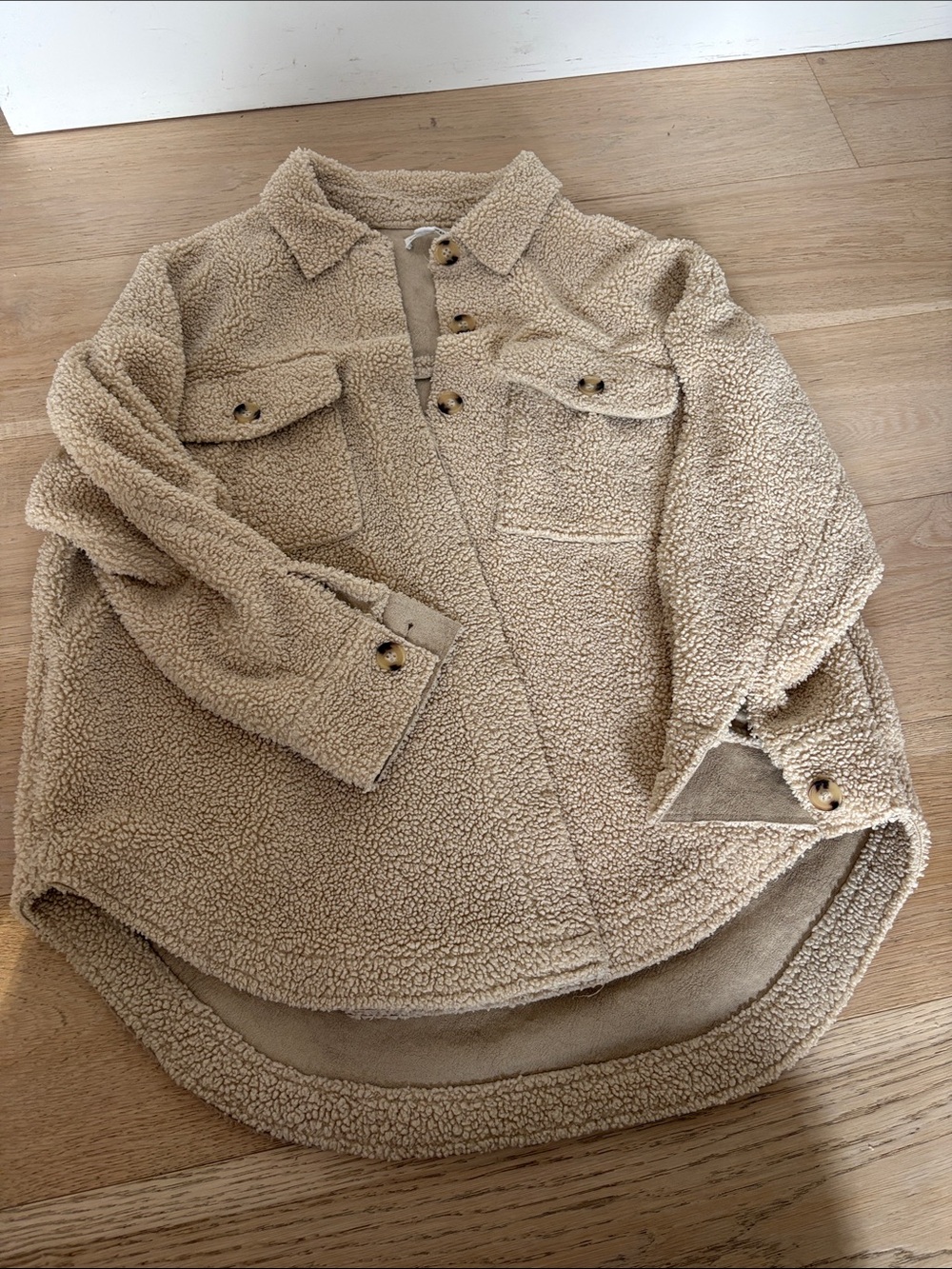 Womens Good American Teddy Bear Jacket